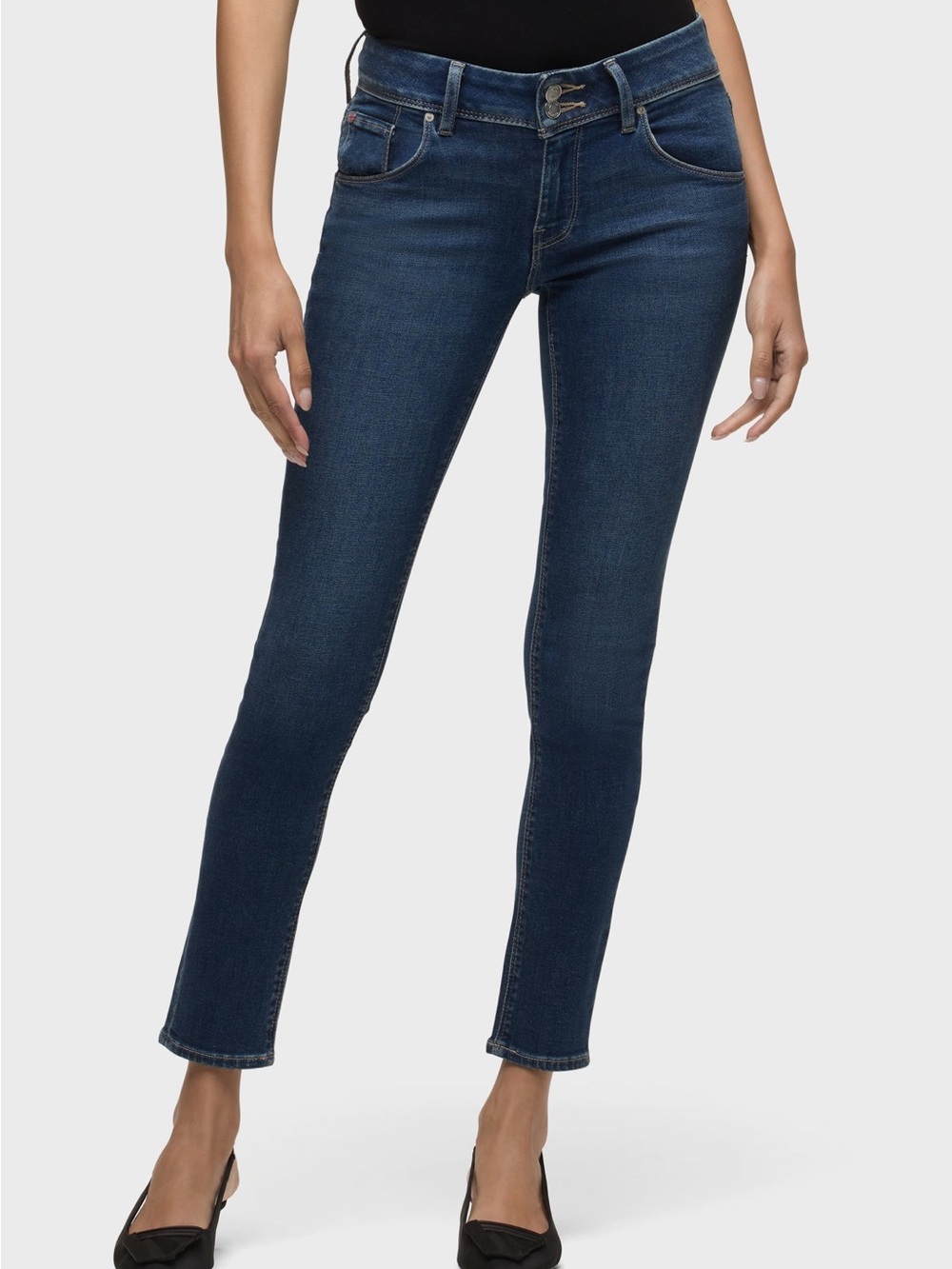Hudson Jeans Collin Flap Pocket Skinny Jeans Stretch Denim Size 28